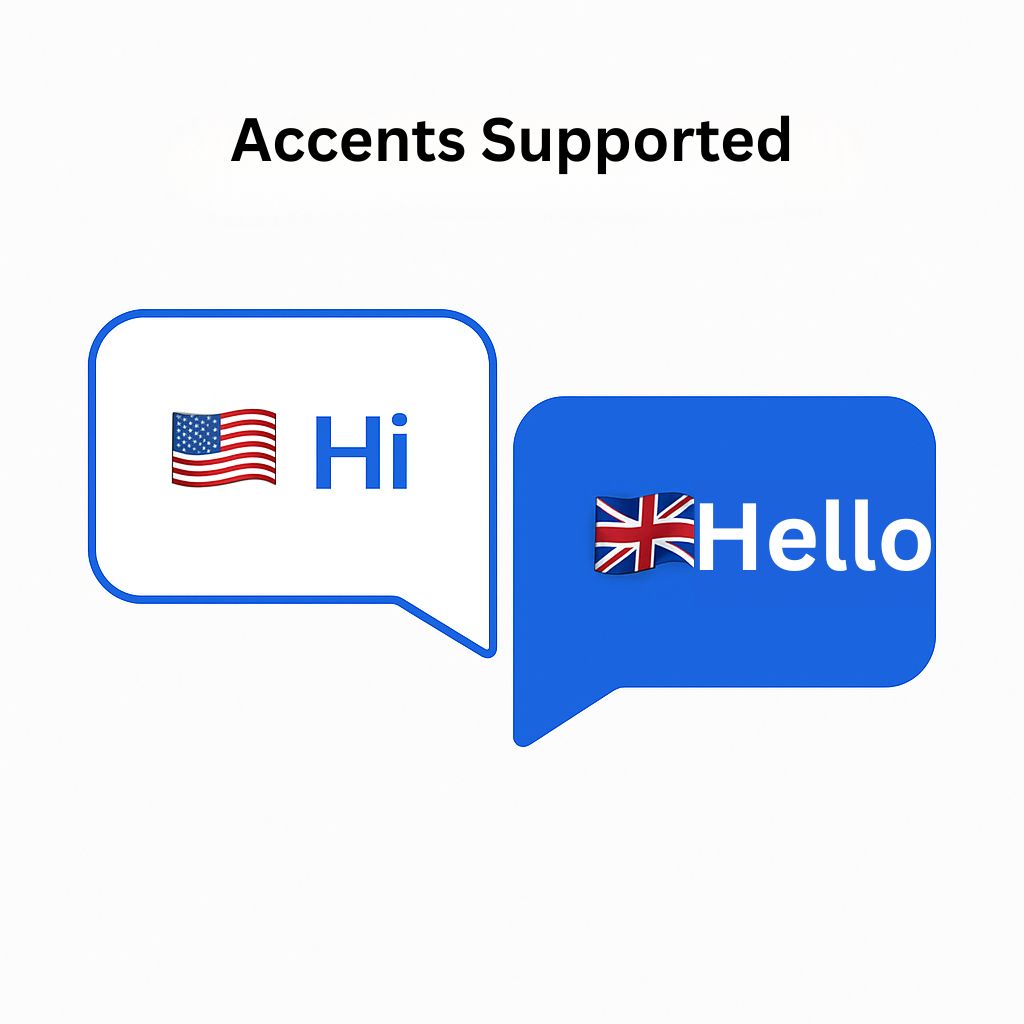 Bilingual Support illustration showing AI receptionist capabilities
